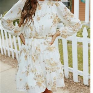 Women’s Ivory Floral Dress
